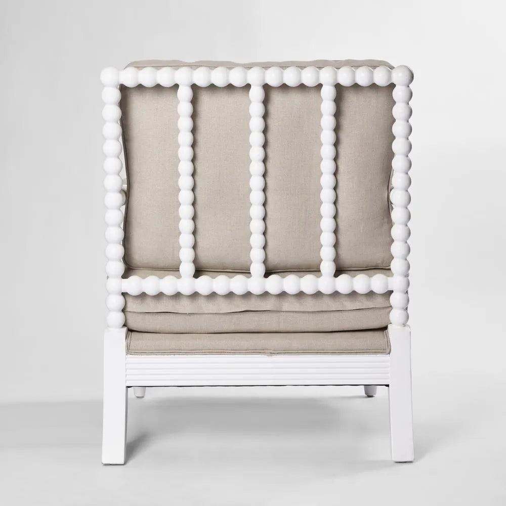 Bobbin Hamptons Armchair White