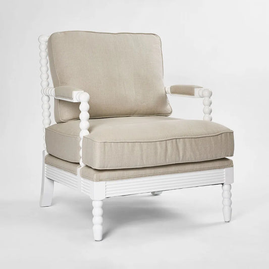 Bobbin Hamptons Armchair White