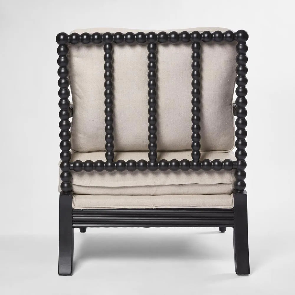 Bobbin Hamptons Armchair Black