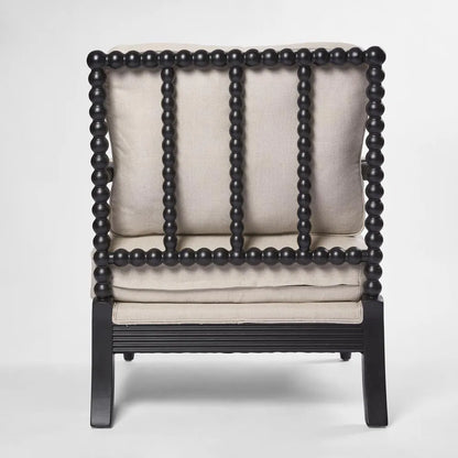 Bobbin Hamptons Armchair Black