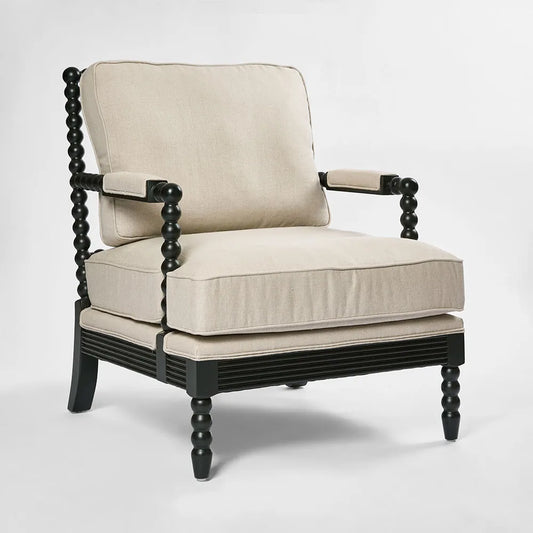 Bobbin Hamptons Armchair Black