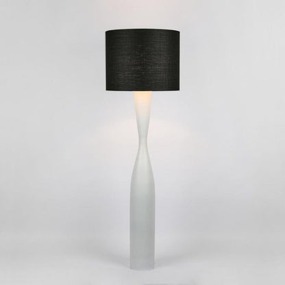Callum Floor Lamp Base White with Natural Shade or Black Shade