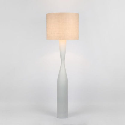 Callum Floor Lamp Base White with Natural Shade or Black Shade