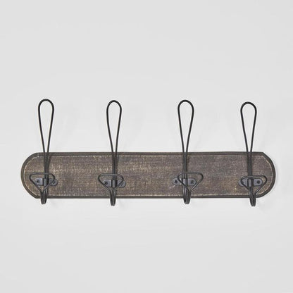Country Wall Board with Rustic Hooks