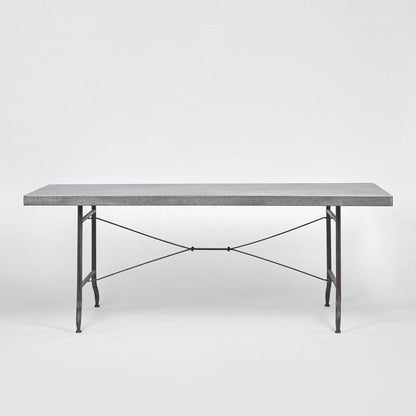 H + Y Galvanised Zinc Dining Table - Indoor/Outdoor