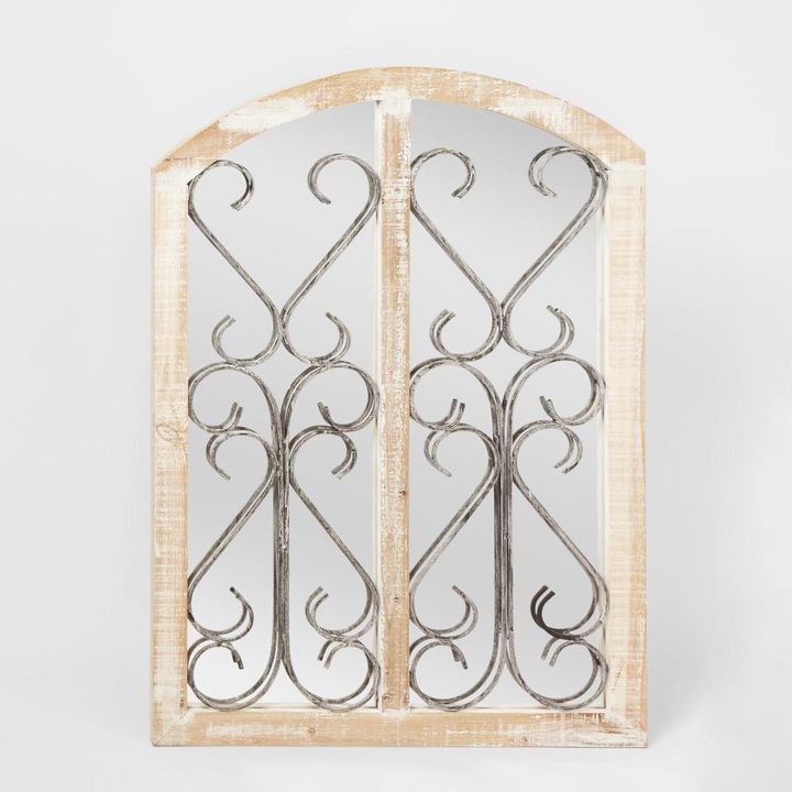 Firewood + Iron Milan Rustic Mirror
