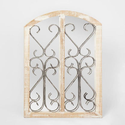 Firewood + Iron Milan Rustic Mirror
