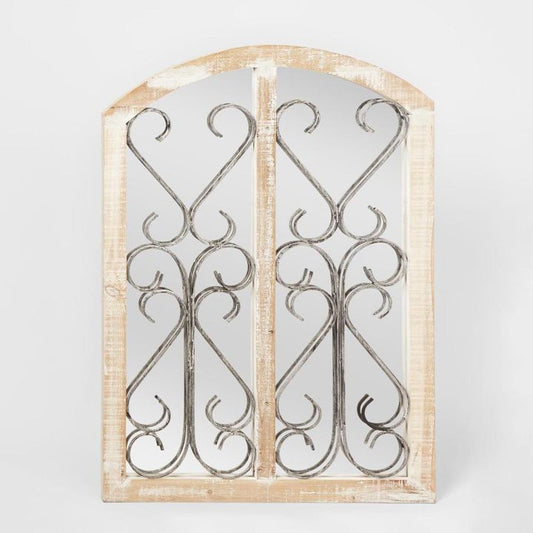 Firewood + Iron Milan Rustic Mirror