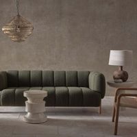 Ditto 2.5 seater Green Boucle Sofa