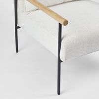 Liarno Armchair Ivory & Natural