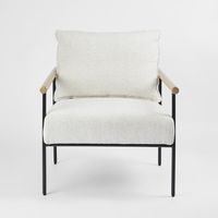 Liarno Armchair Ivory & Natural