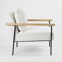 Liarno Armchair Ivory & Natural