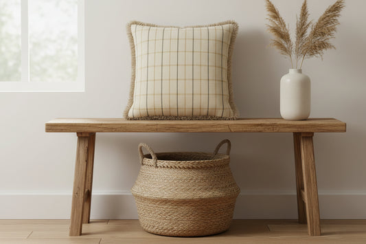 H + Y Cushion - Erikson 50x50cm Multi-coloured with Feather insert