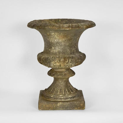 H + Y Stone Look Arbor Footed Urn Tall
