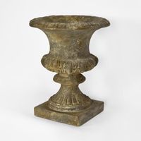 H + Y Stone Look Arbor Footed Urn Tall
