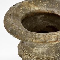 H + Y Stone Look Arbor Footed Urn Tall