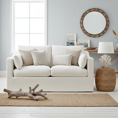 Broadbeach 2 Seat Loose Cover Sofa - Ivory