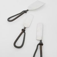 H + Y Hand forged set of Cheese Knives
