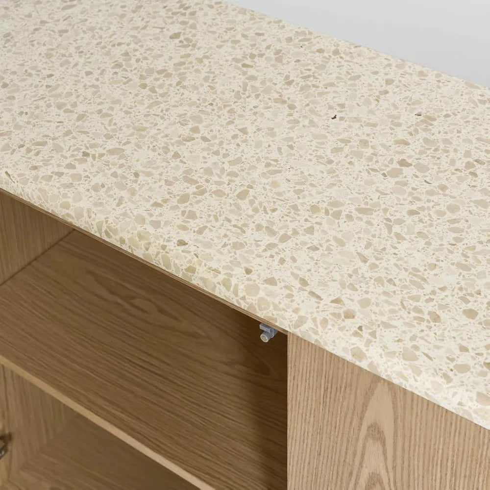 Arlo Buffet Light Oak & Terrazzo