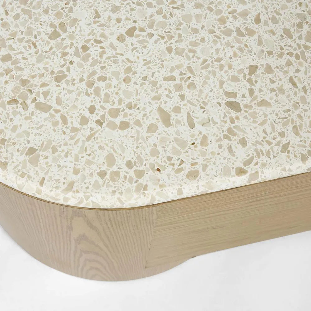 Arlo Entertainment Unit Light Oak & Terrazzo