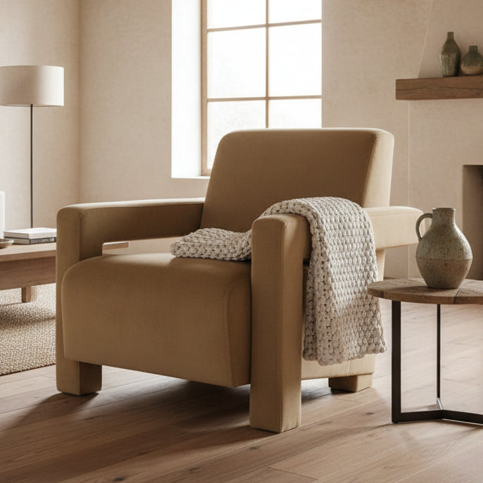 Atelier Armchair Toffee Velvet