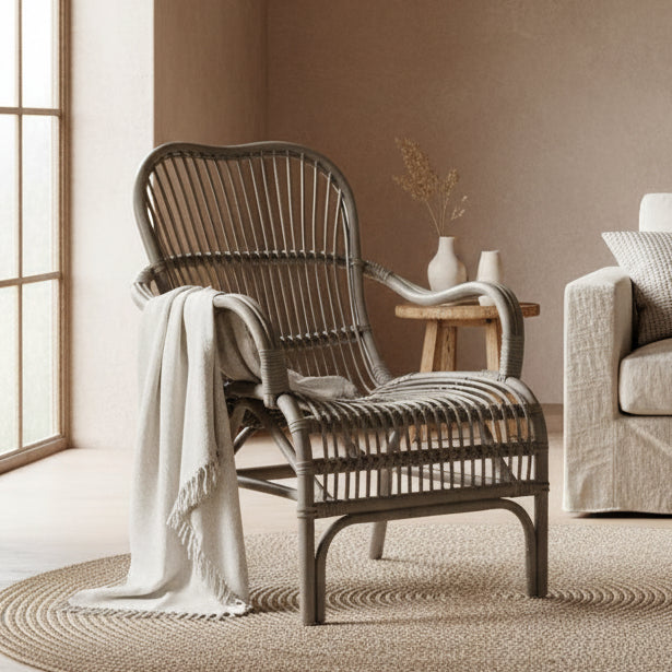 Seville Rattan Armchair Kubu Grey