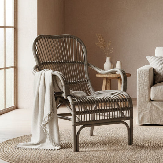 Seville Rattan Armchair Kubu Grey