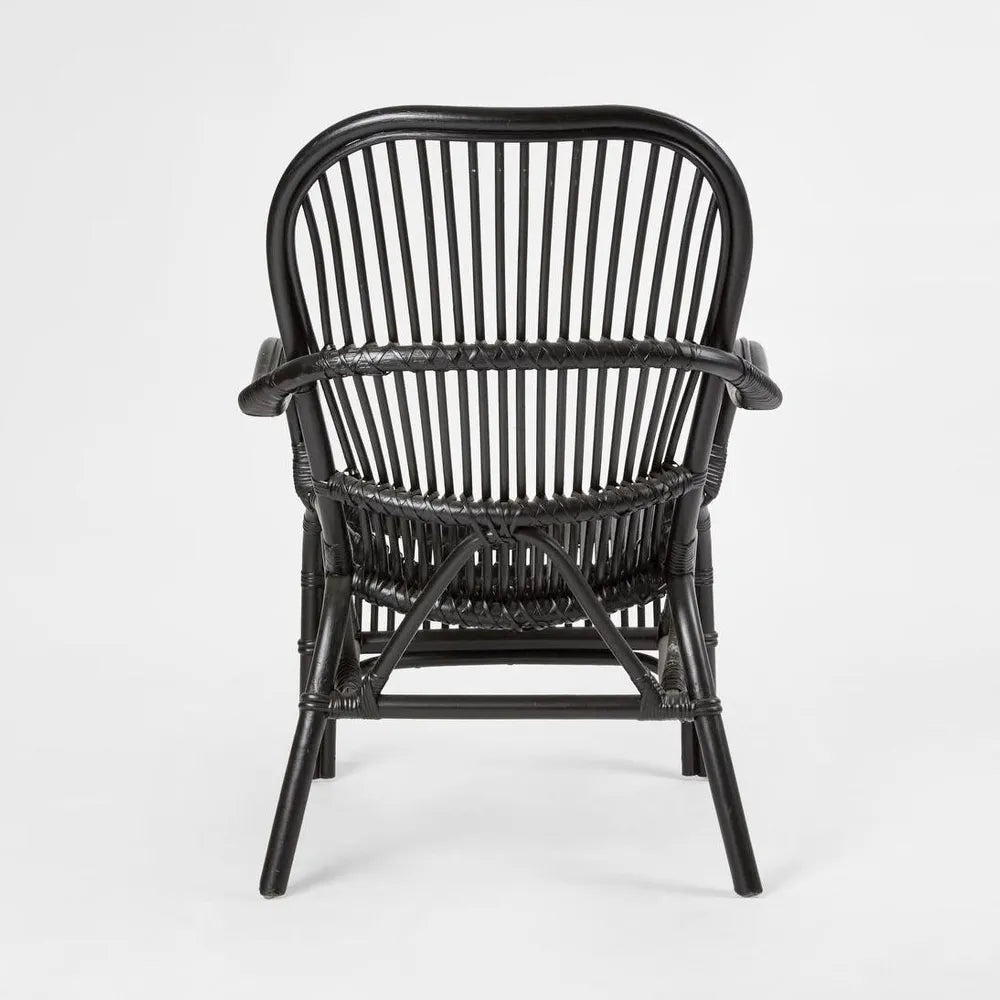 Seville Rattan Armchair Black