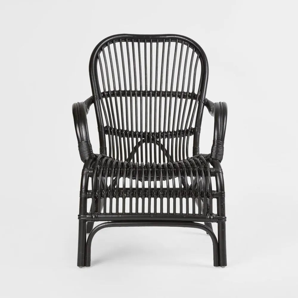 Seville Rattan Armchair Black