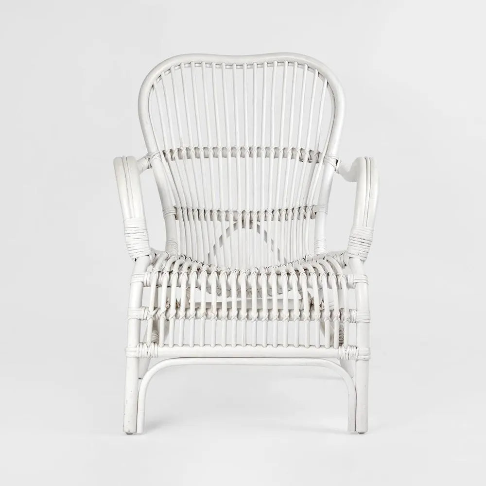 Seville Rattan Armchair White
