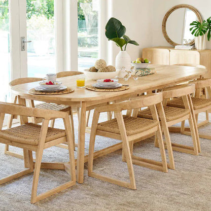 Finland Dining Table Hevea Hardwood 2000mm