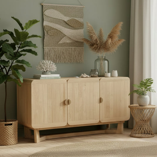 Finland Sideboard Hevea Hardwood 1500mm
