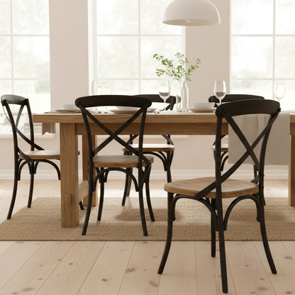 Foundry Mango Wood + Metal Dining Chair