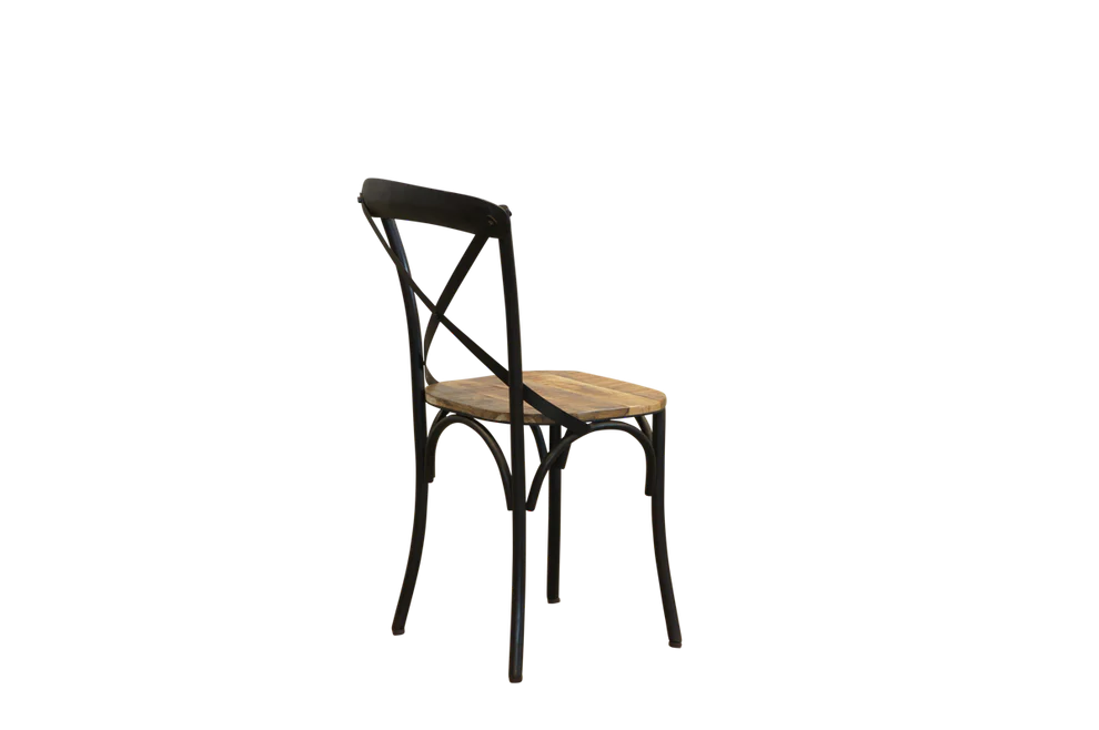 Foundry Mango Wood + Metal Dining Chair