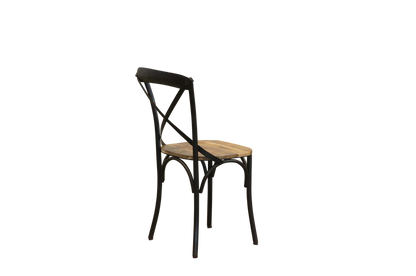 Foundry Mango Wood + Metal Dining Chair