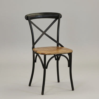 Foundry Mango Wood + Metal Dining Chair