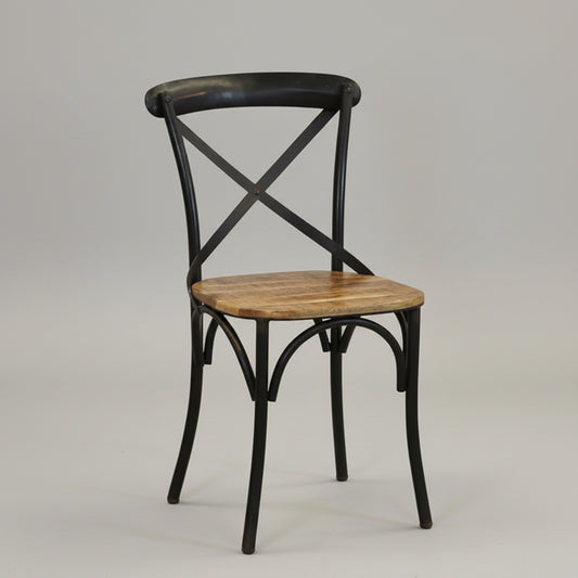 Foundry Mango Wood + Metal Dining Chair