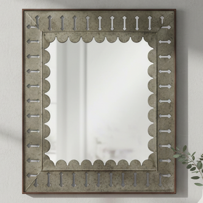 Noble Large Rustic Iron Mirror