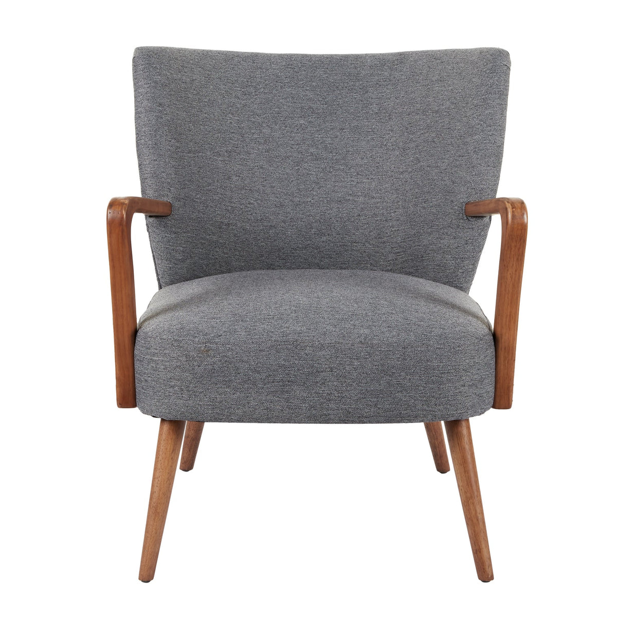 Darcy Armchair Grey & Walnut
