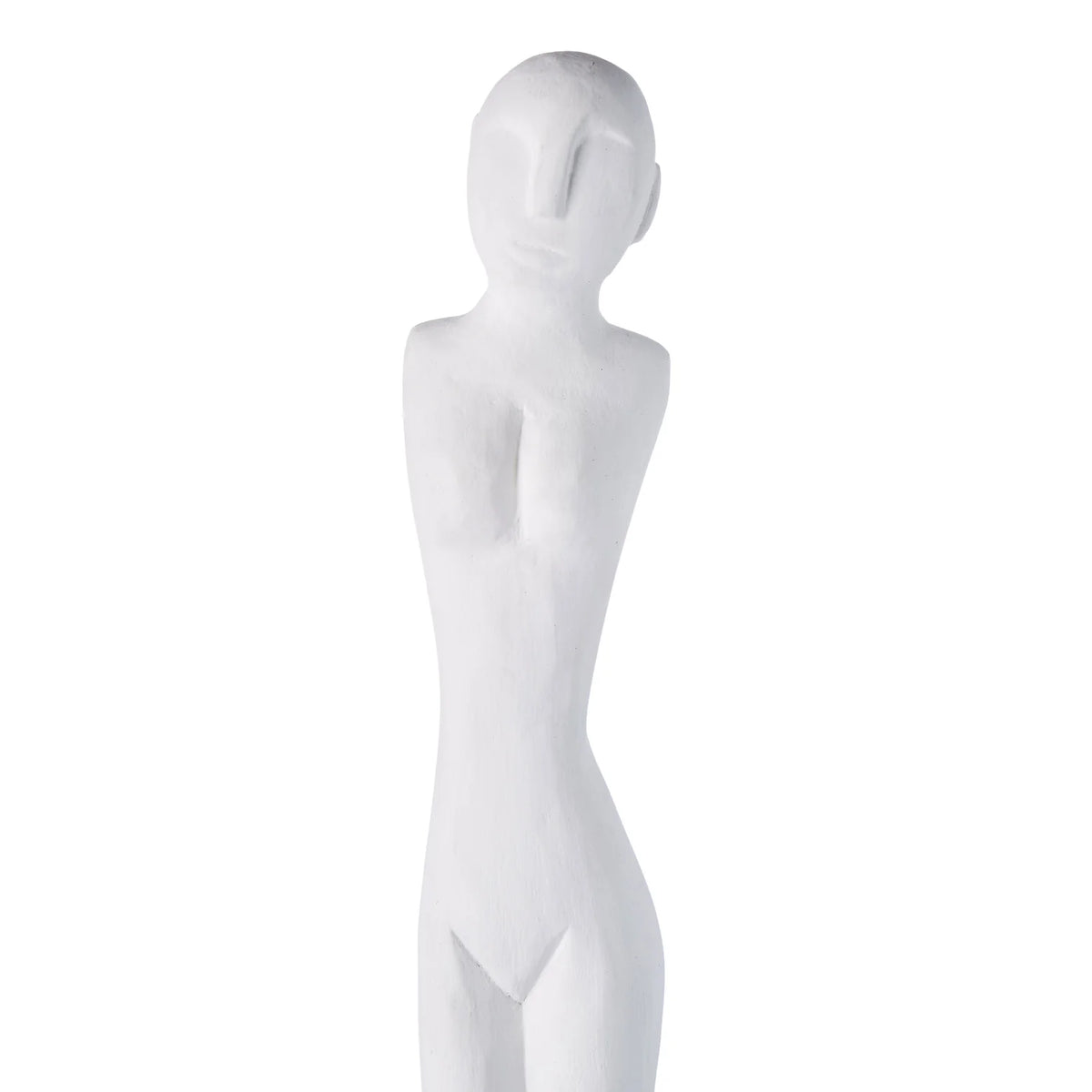 Amalfi White Figurative Sculpture 10x10x80cm