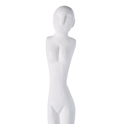 Amalfi White Figurative Sculpture 10x10x80cm