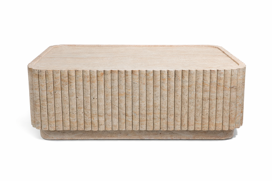 Harbourstone Sq Indoor/Outdoor Coffee Table Travertine Colour
