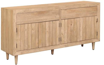 Malmo 4 Door Sideboard in Sustainable Hevea Hardwood 1800