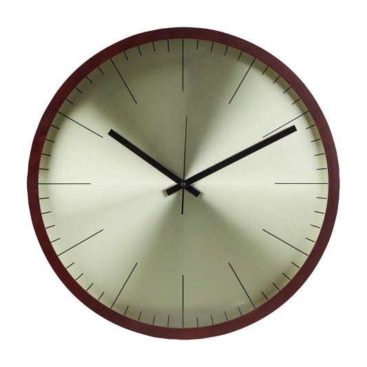 Grand Designs Barrett Platinum Wall Clock Brown & Gold
