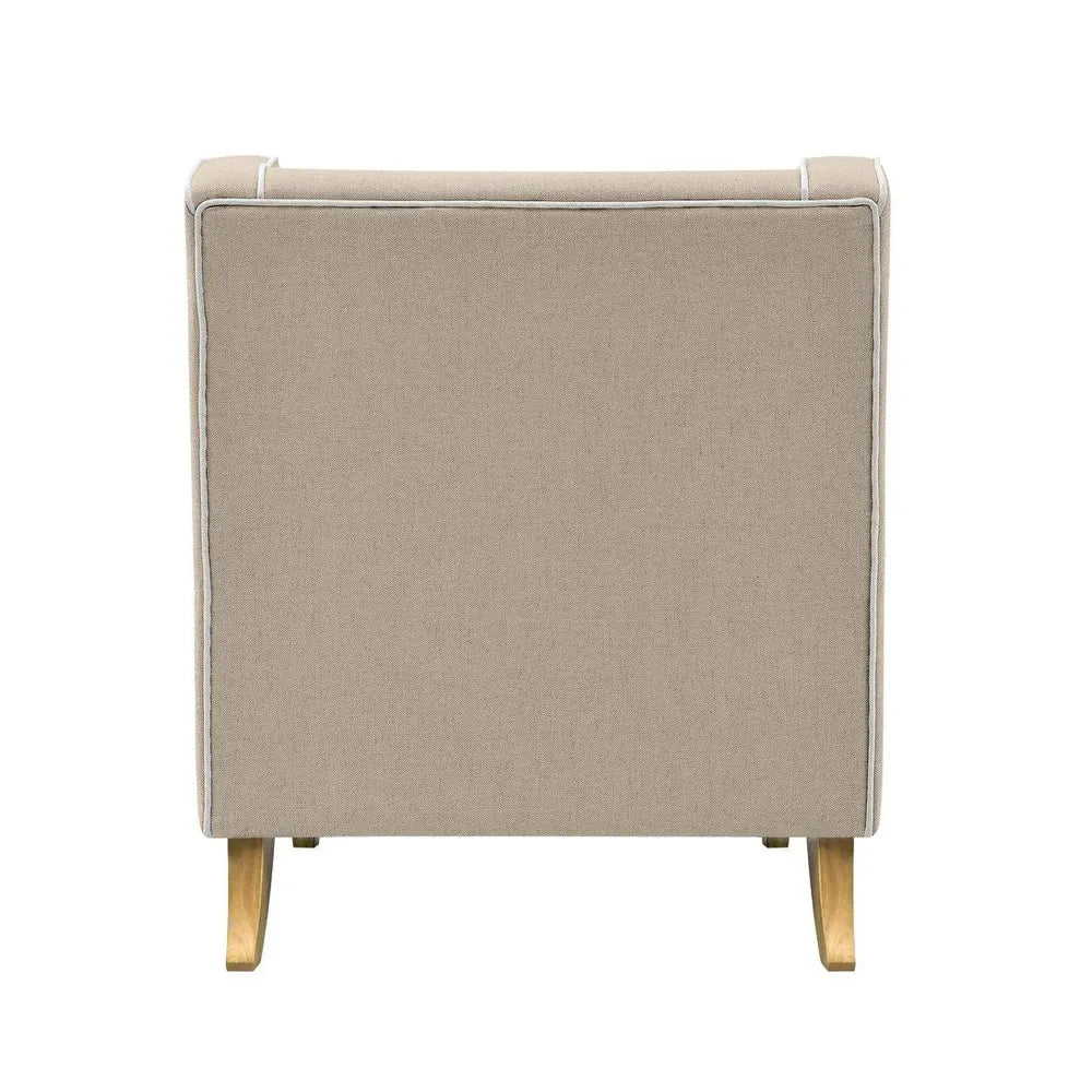 Kiama Armchair Natural W/White Piping
