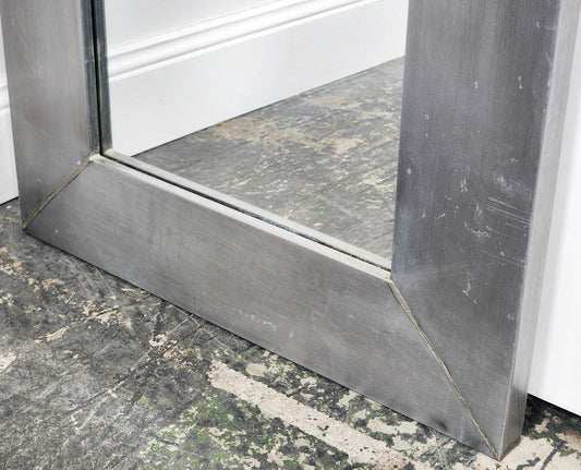 Rectangular tin framed mirror (120 x 60cm)