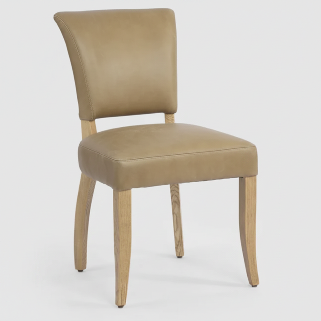 Claude Oakwood Leather Dining Chair