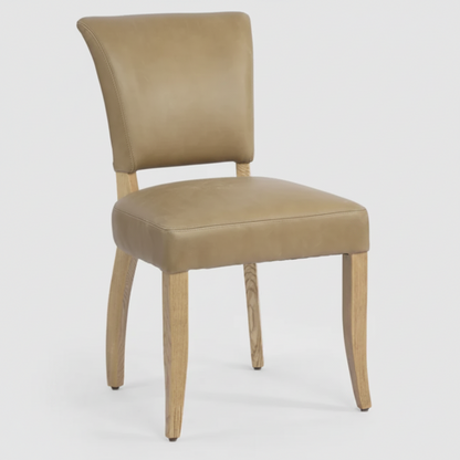 Claude Oakwood Leather Dining Chair