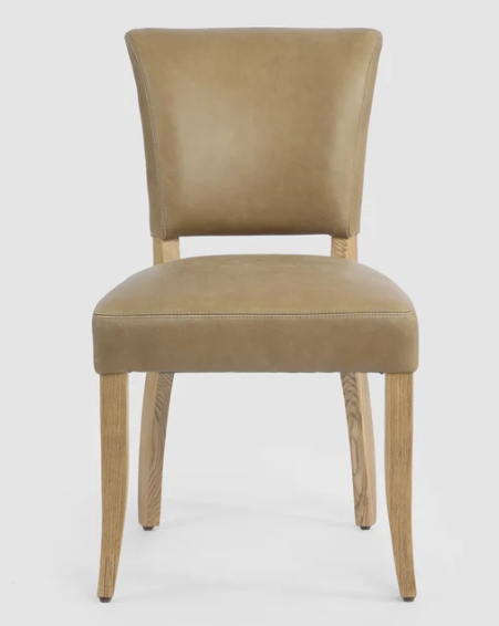 Claude Oakwood Leather Dining Chair