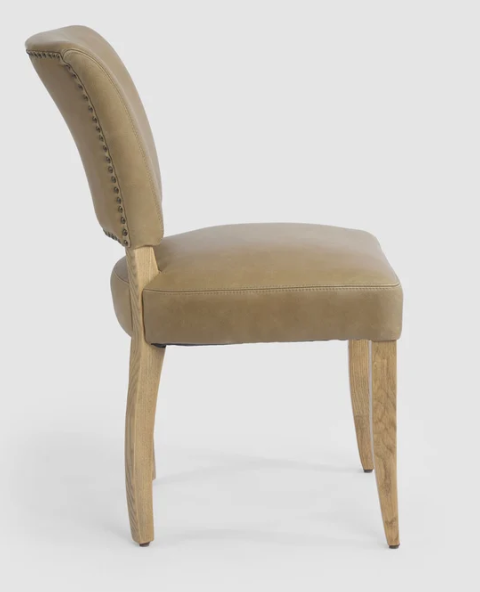 Claude Oakwood Leather Dining Chair